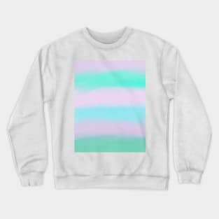 Water Color Pastel Rainbow StripE Crewneck Sweatshirt